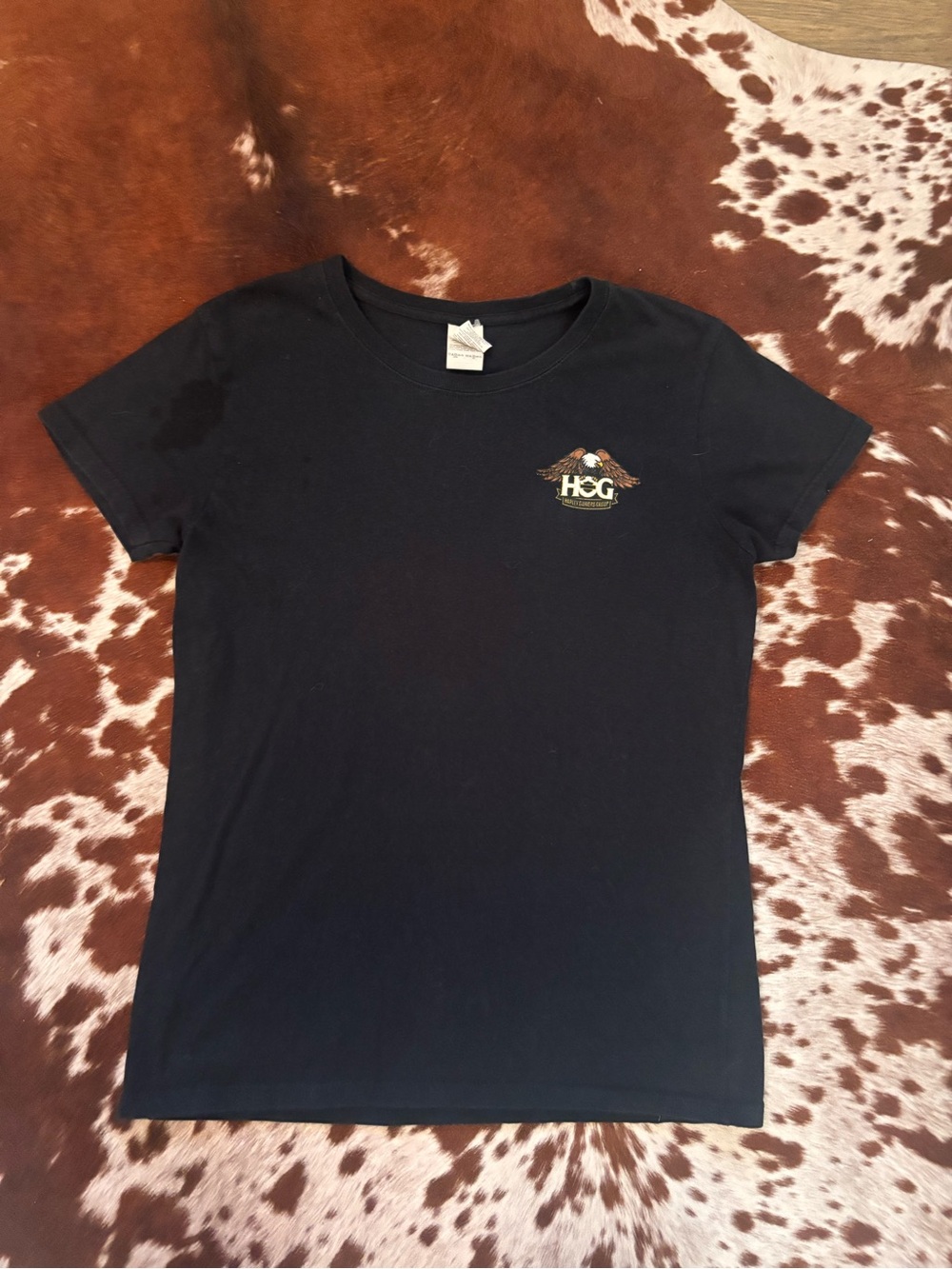 Harley Davidson Black Heavy Cotton Graphic Tee size medium
